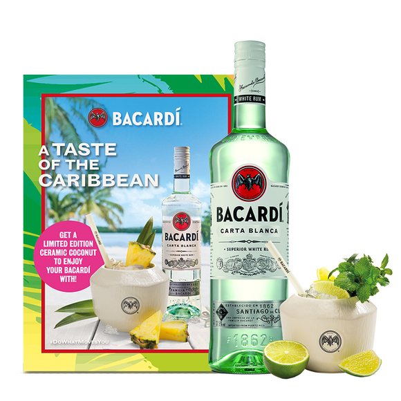 Bacardi Carta Blanca Rum Festive Gift Set