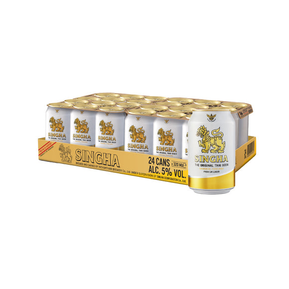Singha Premium Lager Beer Cans (24s)